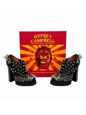 Jeffrey Campbell Clive Ibiza Last Spiked Platform Boots Women's Size 5